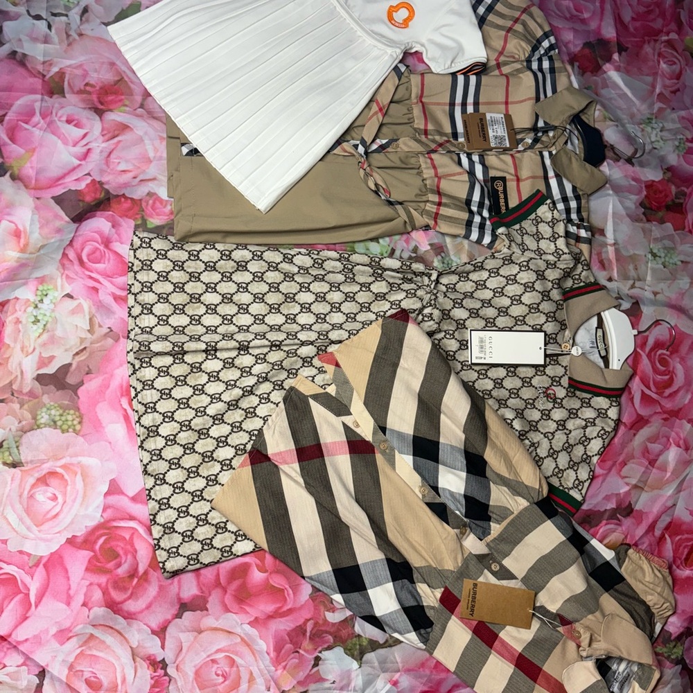 Gucci Kids Formal Dresses - White, Tan, Black